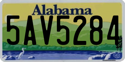 AL license plate 5AV5284