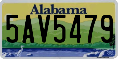 AL license plate 5AV5479