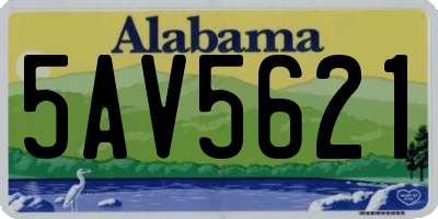 AL license plate 5AV5621