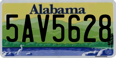 AL license plate 5AV5628