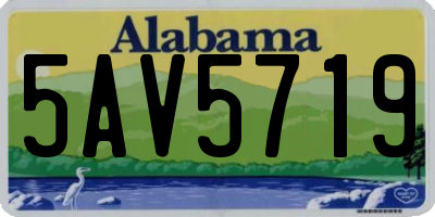 AL license plate 5AV5719