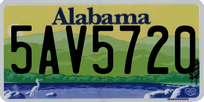 AL license plate 5AV5720