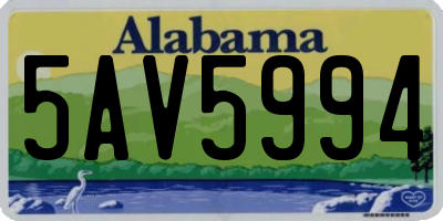 AL license plate 5AV5994