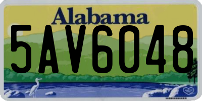 AL license plate 5AV6048