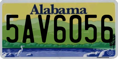 AL license plate 5AV6056