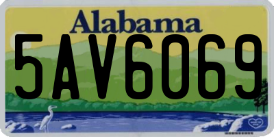 AL license plate 5AV6069