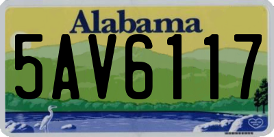 AL license plate 5AV6117