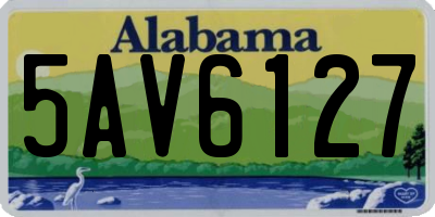 AL license plate 5AV6127