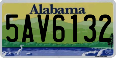 AL license plate 5AV6132