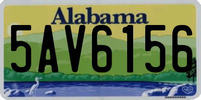 AL license plate 5AV6156