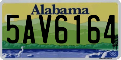 AL license plate 5AV6164