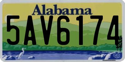 AL license plate 5AV6174