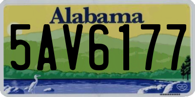 AL license plate 5AV6177