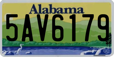 AL license plate 5AV6179