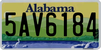 AL license plate 5AV6184
