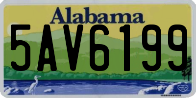 AL license plate 5AV6199