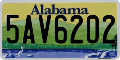 AL license plate 5AV6202