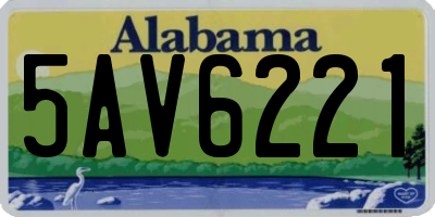 AL license plate 5AV6221