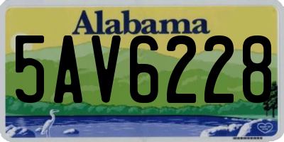 AL license plate 5AV6228