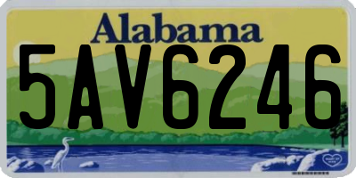 AL license plate 5AV6246