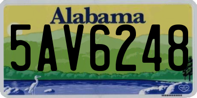 AL license plate 5AV6248