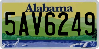 AL license plate 5AV6249