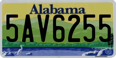 AL license plate 5AV6255