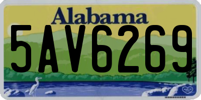 AL license plate 5AV6269