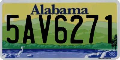 AL license plate 5AV6271