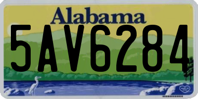 AL license plate 5AV6284