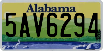 AL license plate 5AV6294