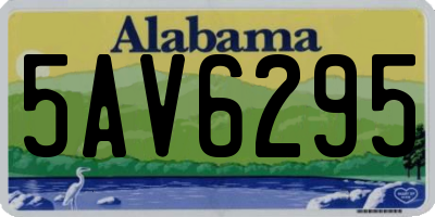 AL license plate 5AV6295