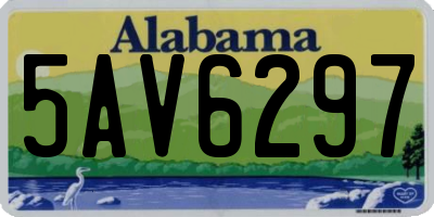 AL license plate 5AV6297
