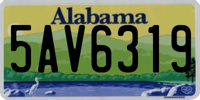 AL license plate 5AV6319