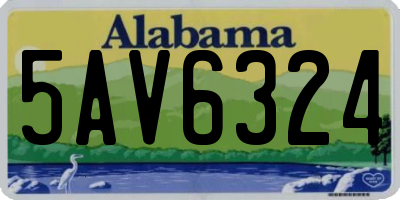 AL license plate 5AV6324