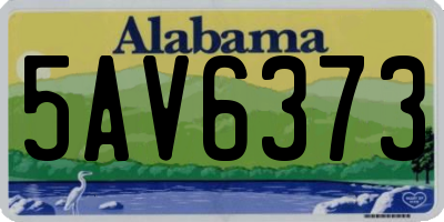 AL license plate 5AV6373