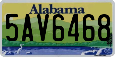 AL license plate 5AV6468