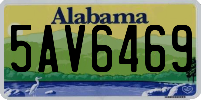 AL license plate 5AV6469