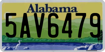 AL license plate 5AV6479