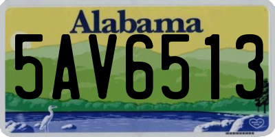 AL license plate 5AV6513