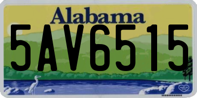AL license plate 5AV6515