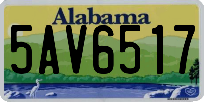 AL license plate 5AV6517