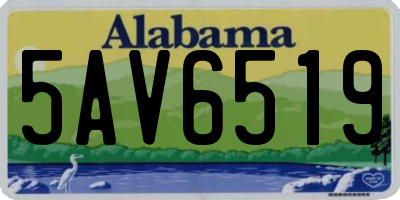 AL license plate 5AV6519