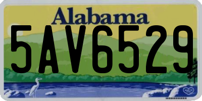 AL license plate 5AV6529