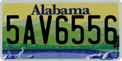 AL license plate 5AV6556