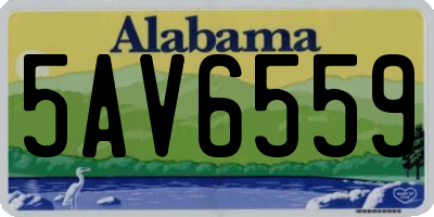 AL license plate 5AV6559