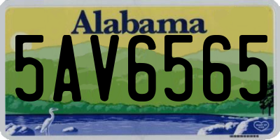 AL license plate 5AV6565