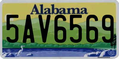 AL license plate 5AV6569