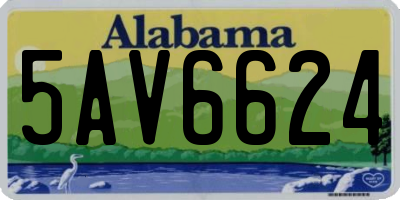 AL license plate 5AV6624