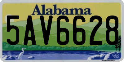 AL license plate 5AV6628